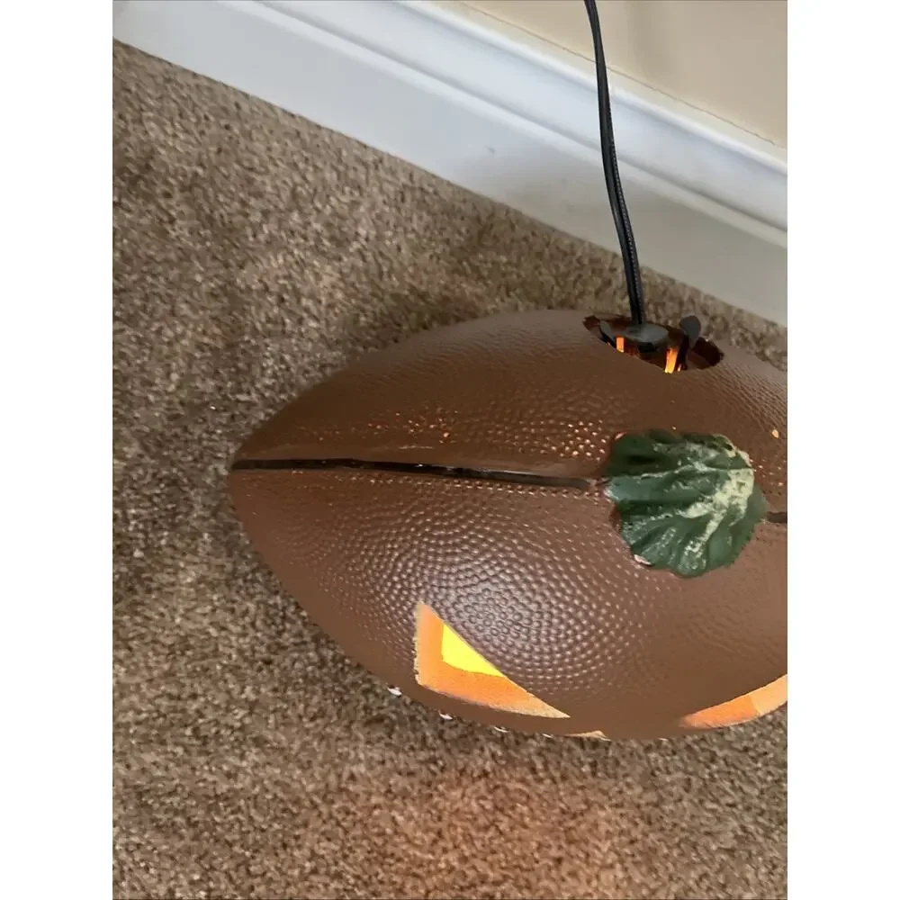 RARE Vintage 2008 Gemmy HALLOWEEN Jack O’ Lantern Pumpkin FOOTBALL Jack O’ Ball!